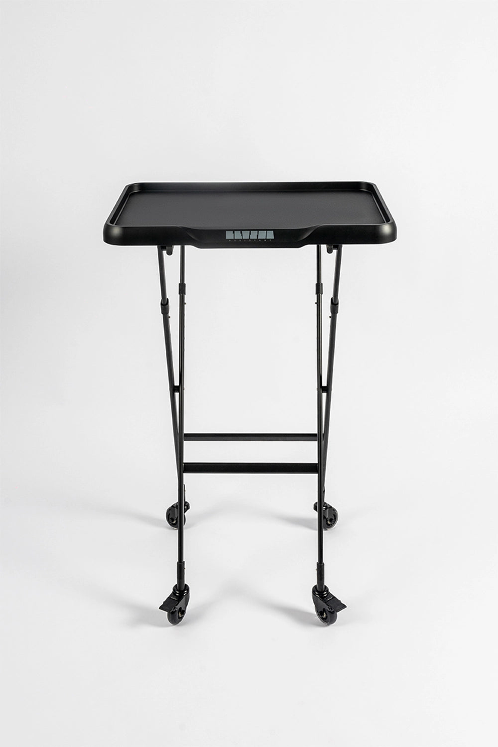 LEVSHAssistant Orion TRANSFORMER folding salon color workstation table on wheels – tall height-adjustable tray for Airtouch and balayage services